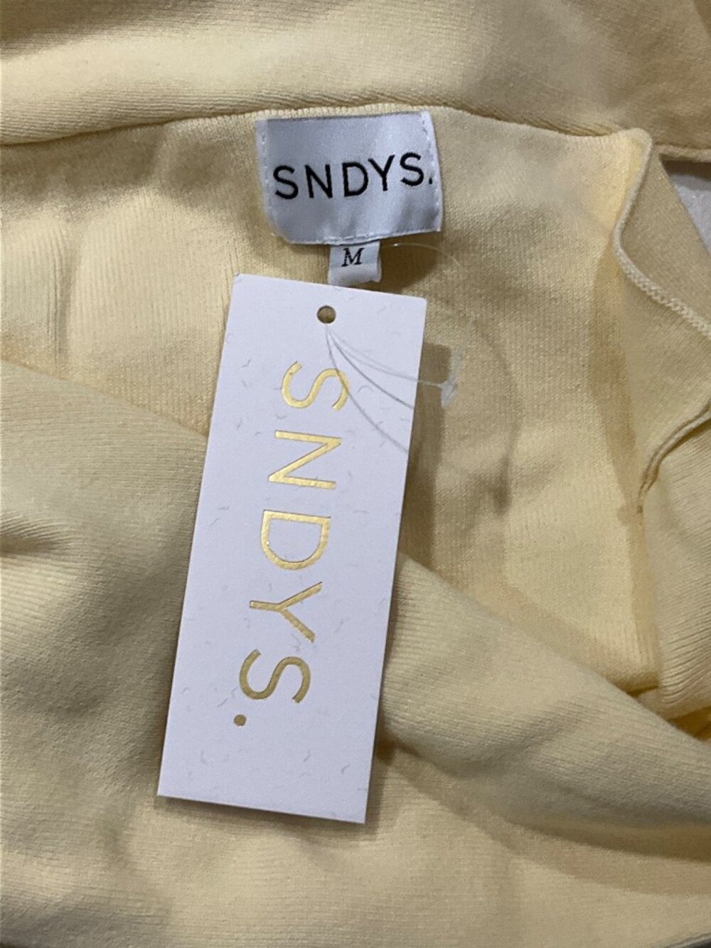 SNDYS Jaymes Mini Dress in Panna Cotta Medium New Womens Knit - Picture 7 of 15